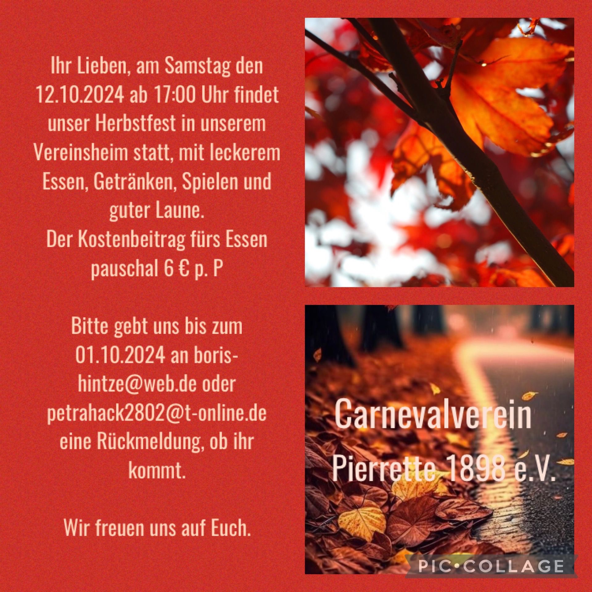 Herbstfest bei der Perrette am 12.10.2024